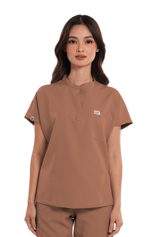 Luxe® Custom Fit Cap Sleeve Women Scrub Top