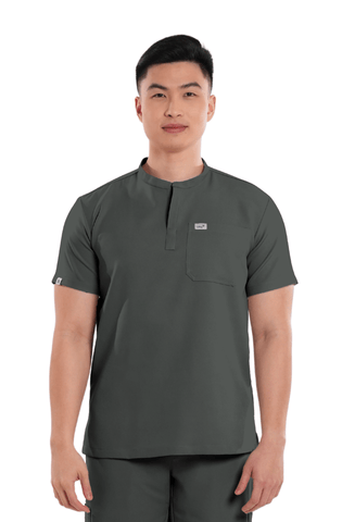 Luxe® Mandarin Men Scrub Top