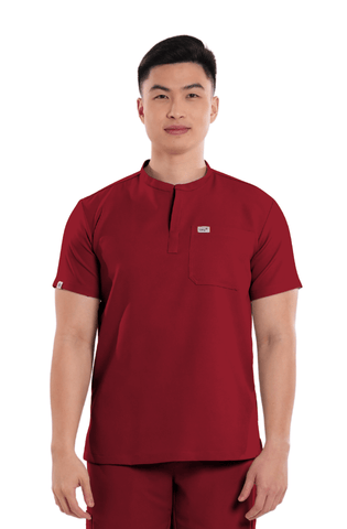 Luxe® Mandarin Men Scrub Top