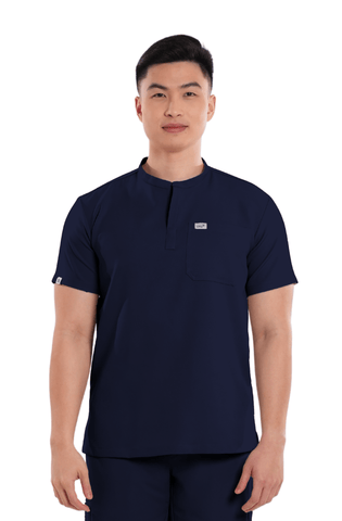 Luxe® Mandarin Men Scrub Top