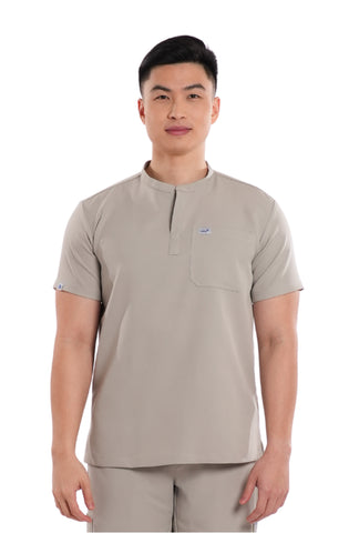 Luxe® Mandarin Men Scrub Top