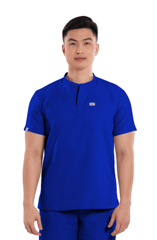 Luxe® Mandarin Men Scrub Top