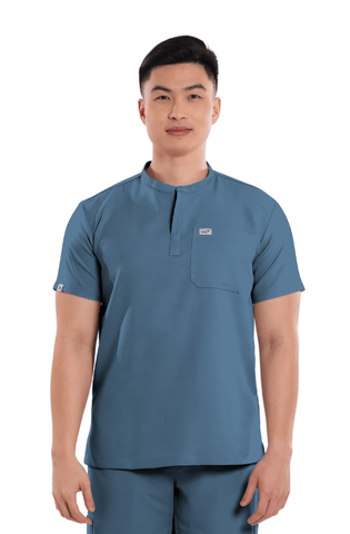 Luxe® Mandarin Men Scrub Top