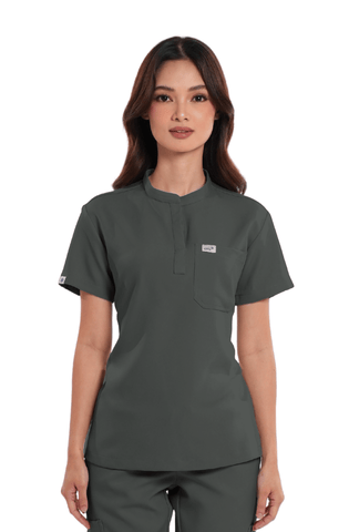 Luxe® Custom Fit Mandarin Women Scrub Top