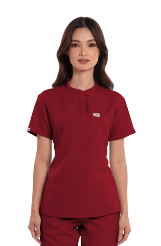 Luxe® Mandarin Women Scrub Top