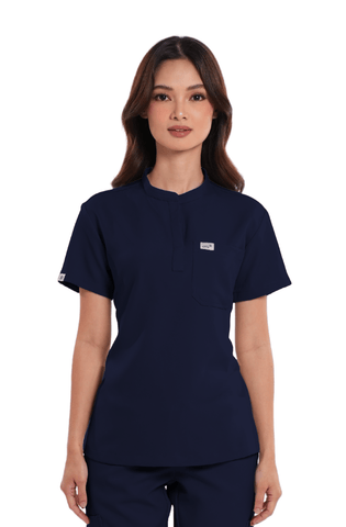 Luxe® Custom Fit Mandarin Women Scrub Top