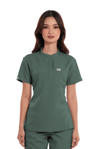 Luxe® Mandarin Women Scrub Top