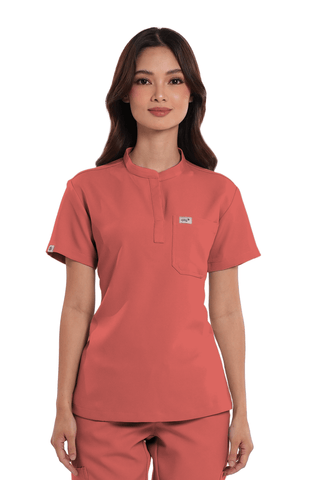 Luxe® Mandarin Women Scrub Top