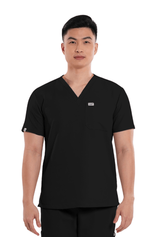 Luxe® V-Neck Men Scrub Top