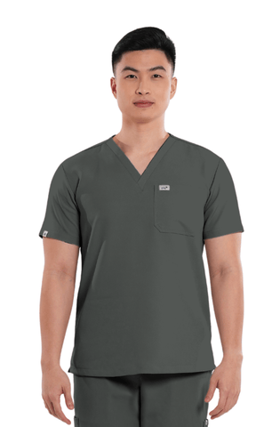 Luxe® V-Neck Men Scrub Top