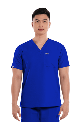 Luxe® Custom Fit V-Neck Men Scrub Top