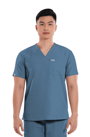 Luxe® V-Neck Men Scrub Top