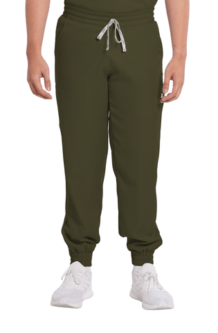 Twill Garterized Jogger Men Scrub Pants