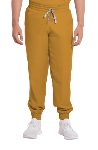 Twill Garterized Jogger Men Scrub Pants