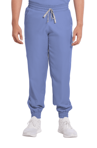 Twill Garterized Jogger Men Scrub Pants