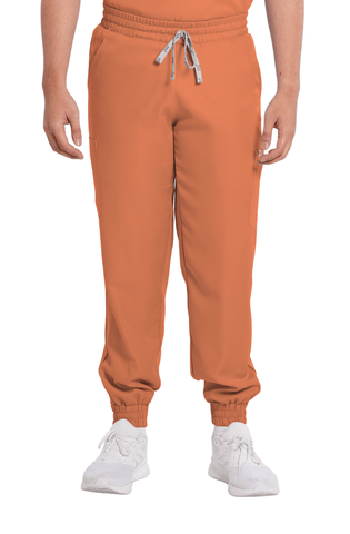 Twill Garterized Jogger Men Scrub Pants