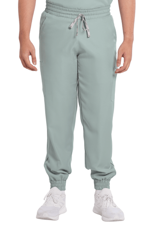 Twill Garterized Jogger Men Scrub Pants