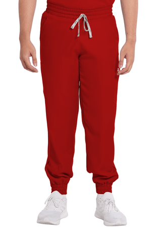 Twill Garterized Jogger Men Scrub Pants