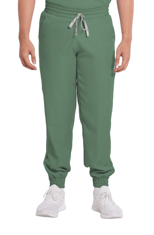 Twill Garterized Jogger Men Scrub Pants