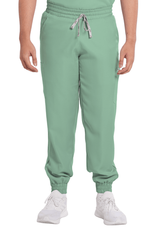 Twill Garterized Jogger Men Scrub Pants