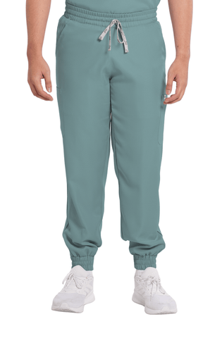 Twill Garterized Jogger Men Scrub Pants