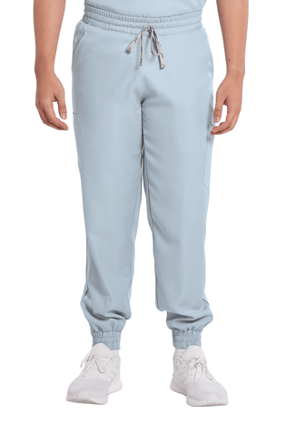 Twill Garterized Jogger Men Scrub Pants