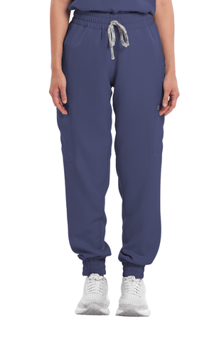 Twill Garterized Jogger Women Scrub Pants