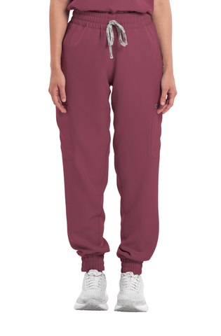 Twill Garterized Jogger Women Scrub Pants
