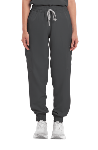 Twill Garterized Jogger Women Scrub Pants