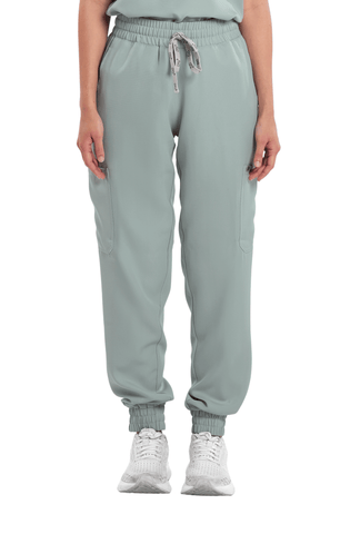 Twill Garterized Jogger Women Scrub Pants