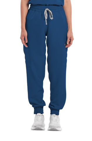 Twill Garterized Jogger Women Scrub Pants