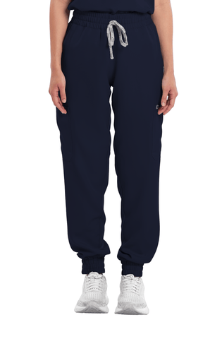 Twill Garterized Jogger Women Scrub Pants