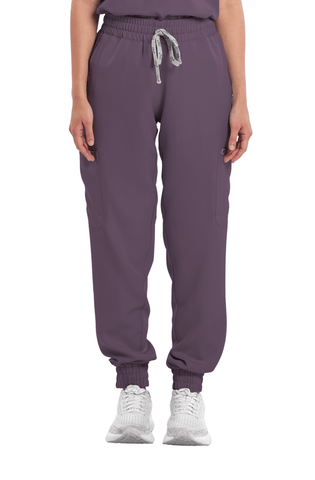 Twill Garterized Jogger Women Scrub Pants