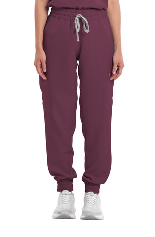 Twill Garterized Jogger Women Scrub Pants