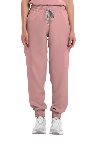 Twill Garterized Jogger Women Scrub Pants