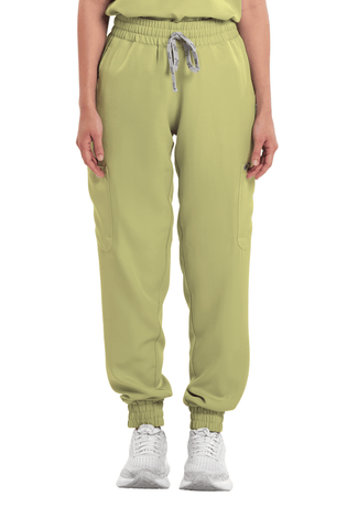 Twill Garterized Jogger Women Scrub Pants