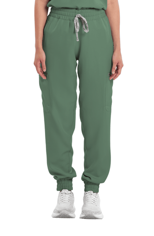 Twill Garterized Jogger Women Scrub Pants