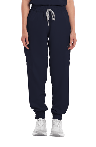 Twill Garterized Jogger Women Scrub Pants