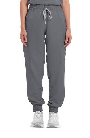 Twill Garterized Jogger Women Scrub Pants