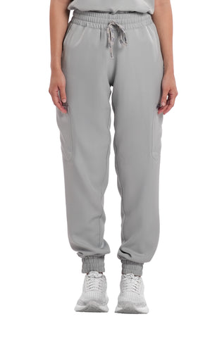 Twill Garterized Jogger Women Scrub Pants