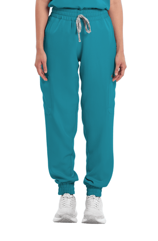 Twill Custom Fit Garterized Jogger Women Scrub Pants
