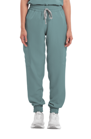Twill Custom Fit Garterized Jogger Women Scrub Pants