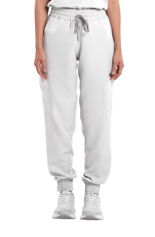 Twill Garterized Jogger Women Scrub Pants