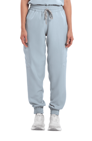 Twill Garterized Jogger Women Scrub Pants
