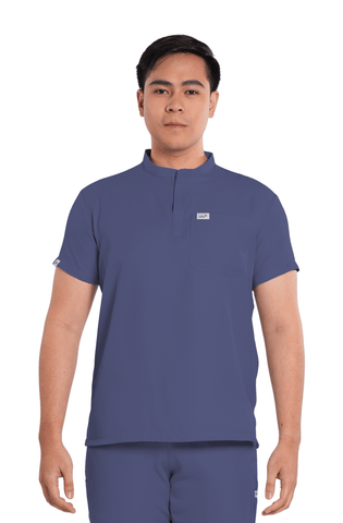 Twill Mandarin Men Scrub Top