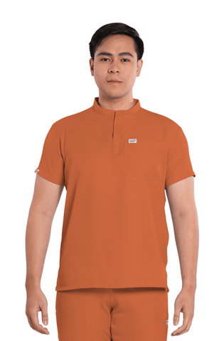 Twill Custom Fit Mandarin Men Scrub Top
