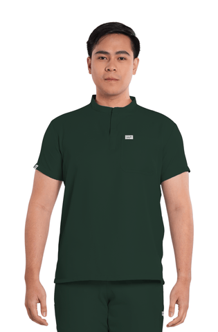 Twill Custom Fit Mandarin Men Scrub Top