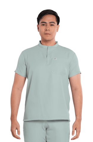 Twill Mandarin Men Scrub Top