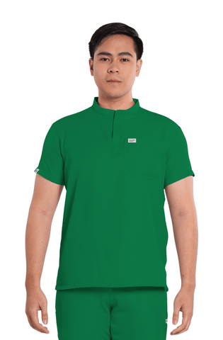 Twill Custom Fit Mandarin Men Scrub Top
