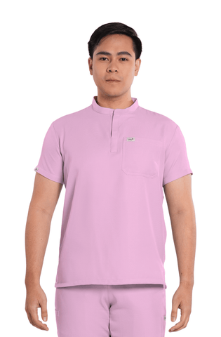 Twill Custom Fit Mandarin Men Scrub Top